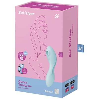 VIBRADOR SATISFYER CURVY TRINITY 5+ (AZUL)