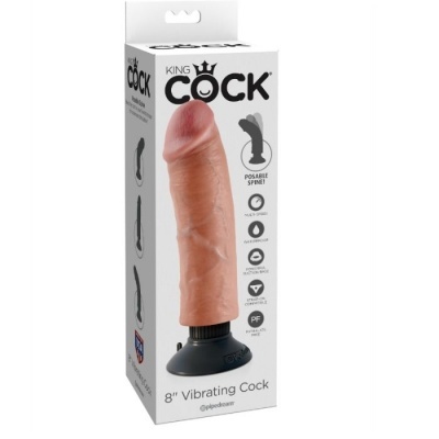 KING COCK 20,32 CM vibrador COCK