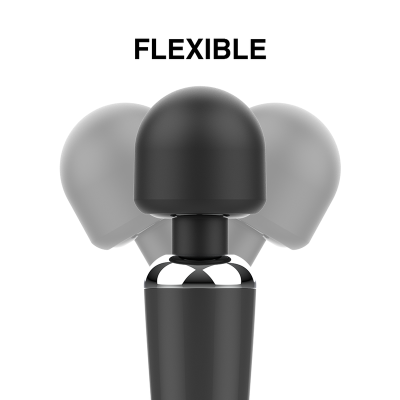 Dispositivo preto com cabeça arredondada e palavra FLEXIBLE