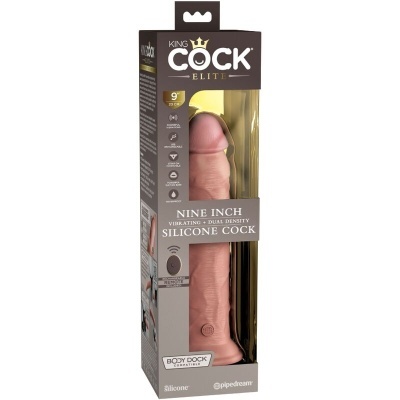 ELITE - VIBRADOR REALÍSTICO E DILDO DE SILICONE CONTROLE REMOTO 23 CM