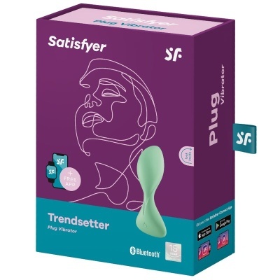 PLUG ANAL VIBRADOR SATISFYER TRENDSETTER (VERDE)