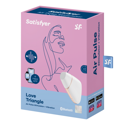 SATISFYER CONNECT - LOVE TRIANGLE WHITE - VENDING