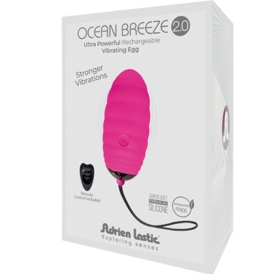 OCEAN BREEZE 2.0 OVO VIBRADOR RECARREGÁVEL CONTROLE REMOTO ROSA