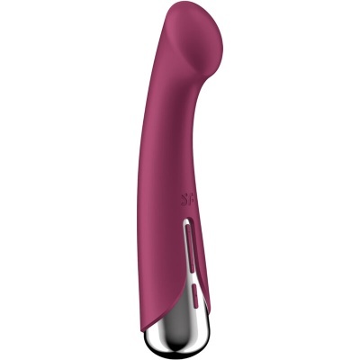 Vibrador feminino roxo com base prateada