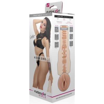 Simulador de penetração FLESHLIGHT GIRLS VAGINA KISSA SINS