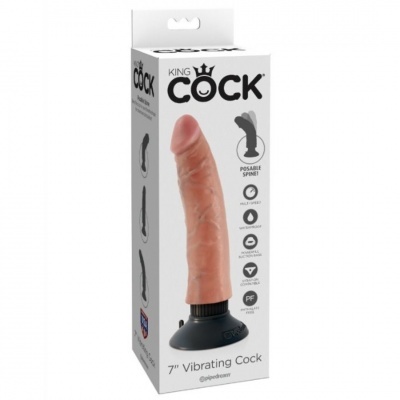 KING COCK 17,78 CM vibrador COCK