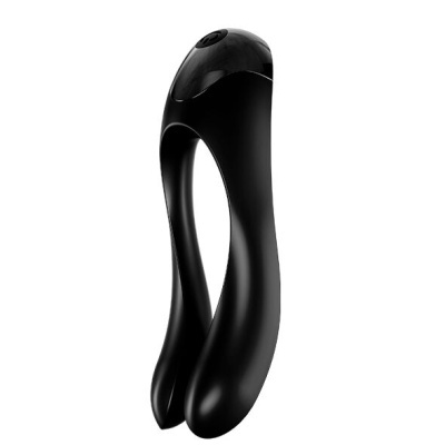 SATISFYER CANDY CANE FINGER VIBRADOR (BLACK)