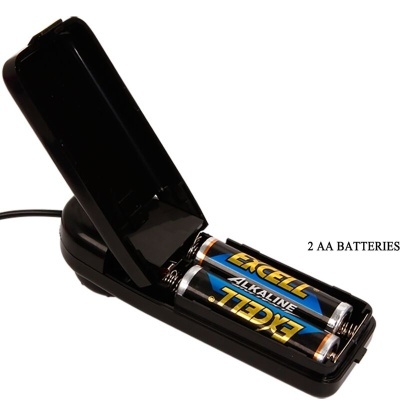 Carregador de pilhas preto com duas pilhas AA EXCELL ALKALINE