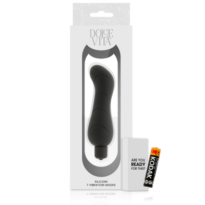 DOLCE VITA VIBRADOR G-SPOT BLACK SILICONE