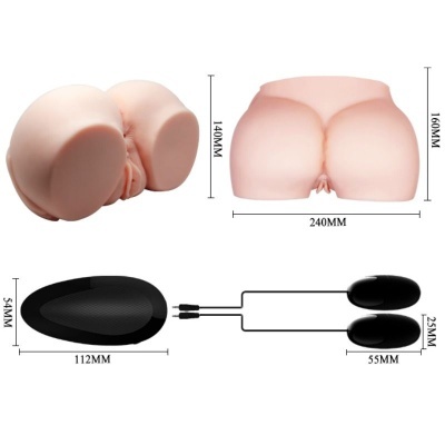 SIMULADORES ÂNUS E VAGINA VIBRADORES REALISTAS — CRAZY BULL