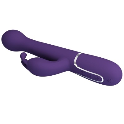 VIBRADOR COELHO DEJON 3 EM 1 MULTIFUNO ROXO