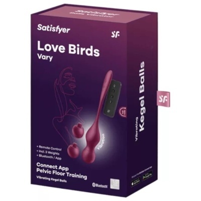 LOVE BIRDS VARY BOLAS VIBRATÓRIAS APLICATIVO GRATUITO VINHO TINTO