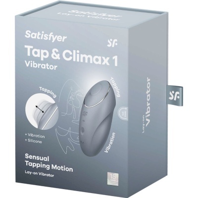 TAP & CLIMAX 1 VIBRADOR LAY-ON CINZA