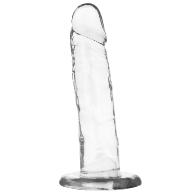 Dildo transparente com base circular
