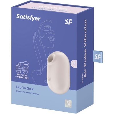 ESTIMULADOR SATISFYER PRO TO GO 2 (BEGE)
