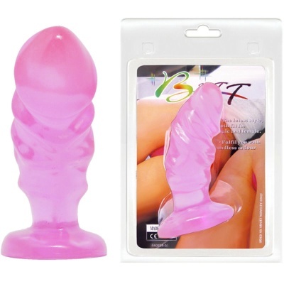 PLUG ANAL UNISEXO COM VENTOSA ROSA