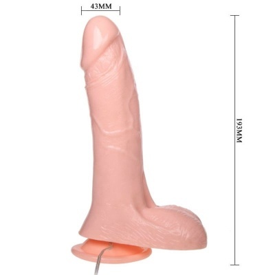 DILDO INFLÁVEL REALÍSTICO COM VENTOSA 19,3 CM