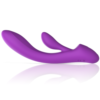 INTENSE - VIBRADOR LUIGI COELHO ROXO SILICONE LÍQUIDO