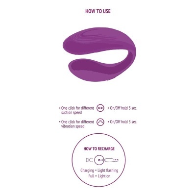 VIBRADOR PARA CASAIS BOUND LOVE ROXO