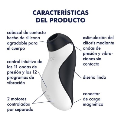 SATISFYER ORCA AIR PULSE STIMULATOR + VIBRATION
