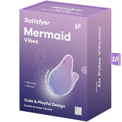 MERMAID VIBES ESTIMULADOR E VIBRADOR VIOLETA E ROSA