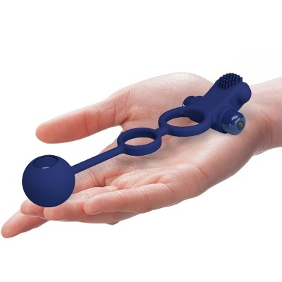 REMINGTON ANEL VIBRADOR DUPLO COM PLUG AZUL