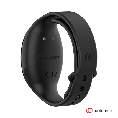 Pulseira wearable preta da marca watchme com fecho ajustável