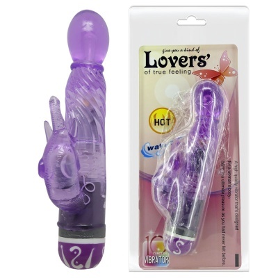 MULTISPEED VIBRADOR COM ESTIMULADOR DE CLÍTORIS PURPLE