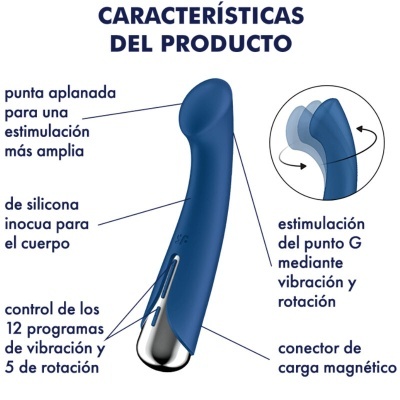 SPINNING G-SPORT 1 VIBRADOR ROTATOR AZUL