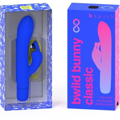 BWILD BUNNY INFINITE CLASSIC SILICONE RECHARGEABLE VIBRADORES PACIFIC BLUE