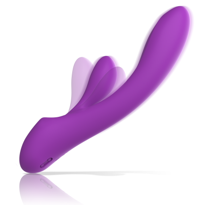 INTENSE - VIBRADOR LUIGI COELHO ROXO SILICONE LÍQUIDO