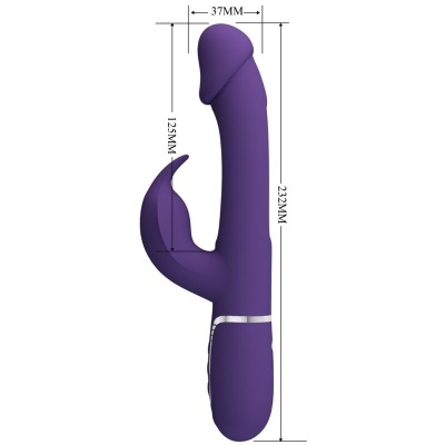 VIBRADOR COELHO DEJON 3 EM 1 MULTIFUNO AQUA VERDE