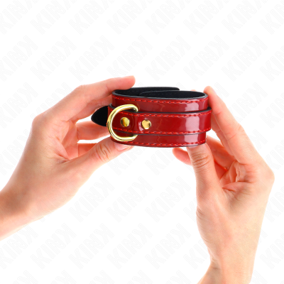 ALGEMAS JOANNA ANGEL VERMELHO AJUSTÁVEL COM CORRENTE DE OURO 16,5-26 CM X 4 CM