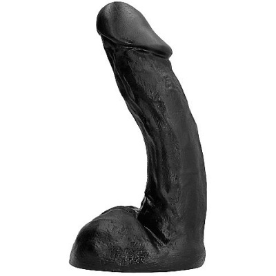 DILDO ANAL DONG REALISTA CURVO ALL BLACK (28cm)