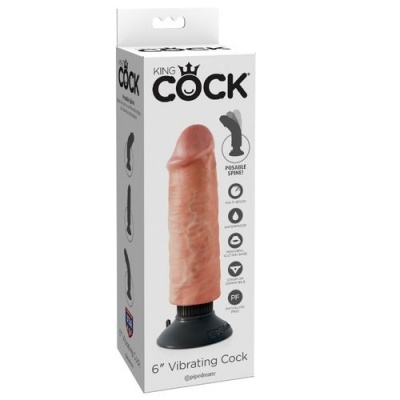 KING COCK Vibrador 15 cm