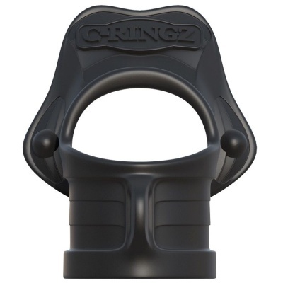 Produto preto de formato anatómico com a palavra GRINGZ em relevo