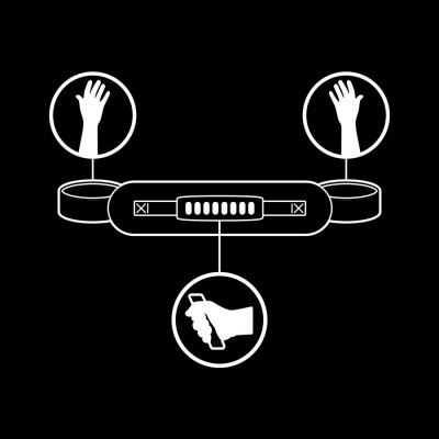 Prisão de punhos com puxador