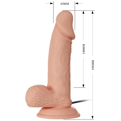 BELO ENCONTRO ZEBULON IMPULSO VIBRADOR REALISTA 19,4 CM - CARNE
