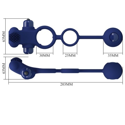 REMINGTON ANEL VIBRADOR DUPLO COM PLUG AZUL