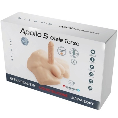 APOLLO S REALISTA MEIO TORSO MASCULINO CARAMELO