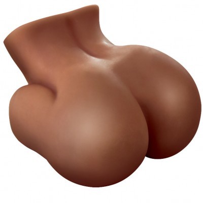 Escultura decorativa de torso feminino em terracota