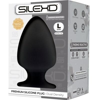 PLUG ANAL PREMIUM SILEXPAN SILICONE PREMIUM TERMOREATIVO TAMANHO L