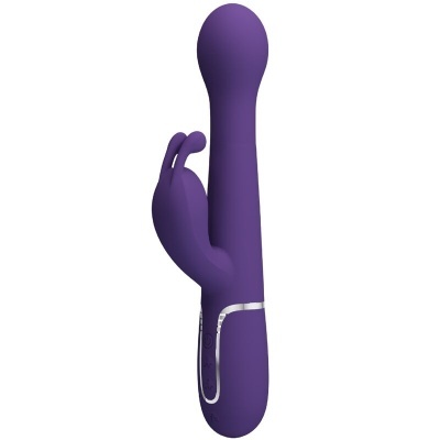 VIBRADOR COELHO DEJON 3 EM 1 MULTIFUNO ROXO