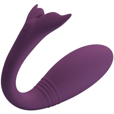 JAYLEEN VIBRADOR APP CONTROLE REMOTO ROXO