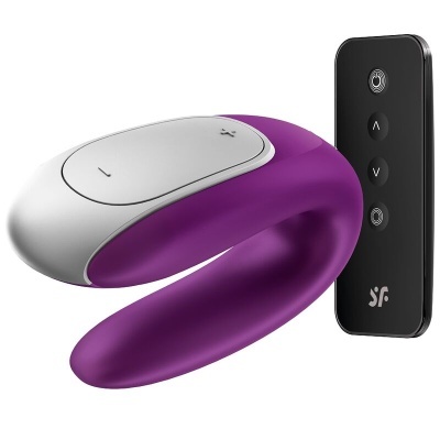 VIBRADOR SATISFYER DOUBLE FUN PARTNER (PURPLE)
