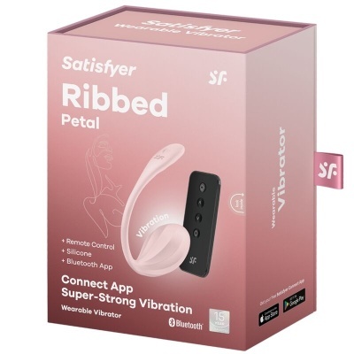 RIBBED PETAL ESTIMULADOR DE CONTROLE REMOTO G POINT ROSE - APP