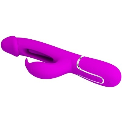 VIBRADOR COELHO DEJON 3 EM 1 MULTIFUNO VIOETA