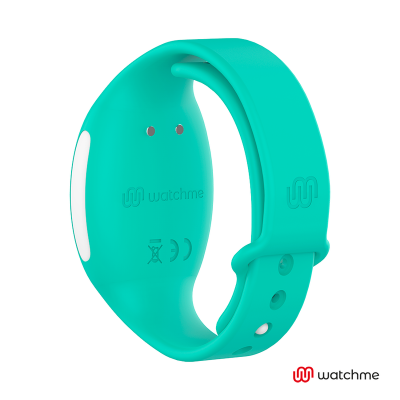 Pulseira tecnológica verde água Watchme em silicone com fecho ajustável