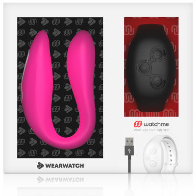 Vibrador Casal com controle remoto de pulso (pink/black)