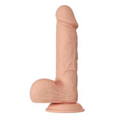BELO ENCONTRO BAHAMUT DILDO REALÍSTICO E FLEXÍVEL 21,8 CM - CARNE